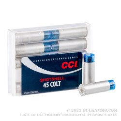 10 Rounds of .45 Long-Colt Ammo by CCI - 150gr #9 shot