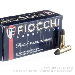 50 Rounds of .38 Spl Ammo by Fiocchi - 158gr LRN
