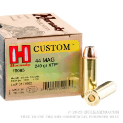 20 Rounds of .44 Mag Ammo by Hornady - 240gr JHP