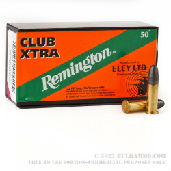 50 Rounds of .22 LR Ammo by Remington Eley Club Xtra - 40gr LRN