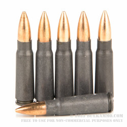 180 Rounds of 7.62x39mm Ammo by Red Army Standard - 123gr FMJ