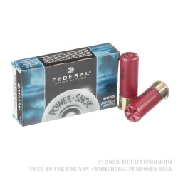 5 Rounds of 12ga Ammo by Federal Power Shok -  00 Buck