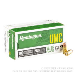 100 Rounds of .380 ACP Ammo by Remington - 88gr JHP