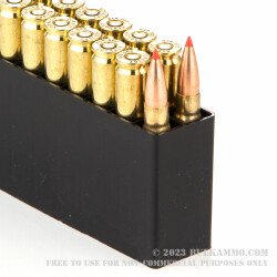 200 Rounds of .308 Win Ammo by Hornady Superformance Match - 168gr A-MAX Match