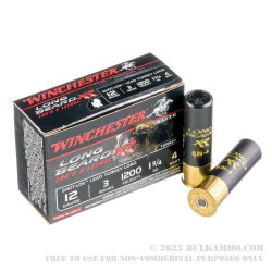 10 Rounds of 12ga Ammo by Winchester Long BeardTurkey Load - 1 3/4 ounce #4 shot