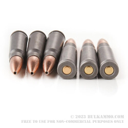 20 Rounds of 7.62x39mm Ammo by Brown Bear Polymer Coated - 123gr HP