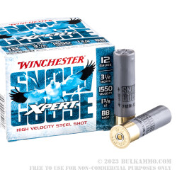 25 Rounds of 12ga Ammo by Winchester Xpert Snow Goose - 1 3/8 ounce BB steel shot