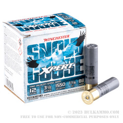 25 Rounds of 12ga Ammo by Winchester Xpert Snow Goose - 1 3/8 ounce BB steel shot