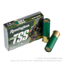 5 Rounds of 12ga Ammo by Remington Premier TSS - 1 3/4 ounce #9 shot