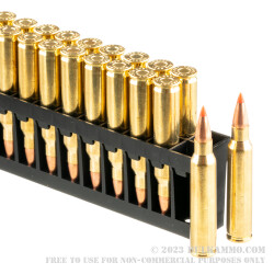20 Rounds of .223 Ammo by Hornady - 55gr V-Max