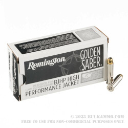 500 Rounds of .357 Mag Ammo by Remington Golden Saber - 125gr BJHP