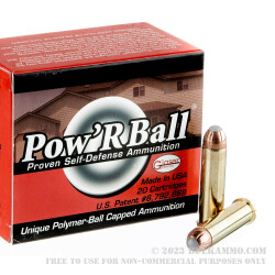 20 Rounds of .357 Mag Ammo by Corbon - 100gr PowR Ball