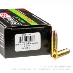50 Rounds of .38 Spl Ammo by SinterFire GreenLine - 110gr Frangible