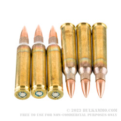 100 Rounds of 5.56x45 Ammo by Federal American Eagle - 55gr FMJ XM193