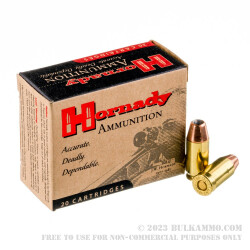 200 Rounds of .45 ACP +P Ammo by Hornady Custom - 200gr XTP JHP