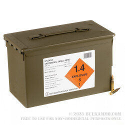 900 Rounds of 5.56x45 Ammo by Australian Defense Industries in Ammo Can - 62gr FMJ F1