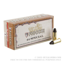 50 Rounds of .44 S&W Spl Ammo by Fiocchi - 210gr LRNFP