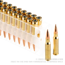 20 Rounds of .308 Win Ammo by Federal Gold Medal - 185gr Berger Juggernaut OTM