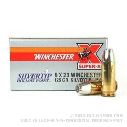 50 Rounds of 9x23mm Winchester Ammo by Winchester - 125gr JHP