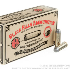 50 Rounds of .44-40 Win Ammo by Black Hills Authentic Cowboy Action - 200gr RNFP