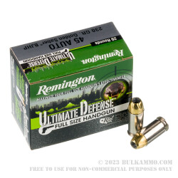 20 Rounds of .45 ACP Ammo by Remington - 230gr JHP