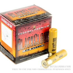 25 Rounds of 20ga Ammo by Federal Blackcloud - 3" 1 ounce #4 shot