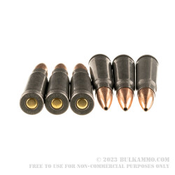 20 Rounds of 7.62x39mm Ammo by Wolf WPA Polyformance - 123gr HP