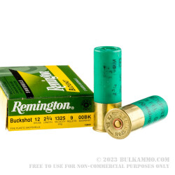 5 Rounds of 12ga Ammo by Remington Express -  00 Buck