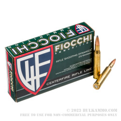 20 Rounds of .270 Win Ammo by Fiocchi - 150gr PSP
