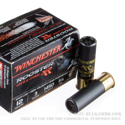 15 Rounds of 12ga 3" Ammo by Winchester Rooster RX - 1-1/4 ounce #5 Shot