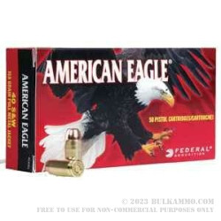 1000 Rounds of 9x18mm Makarov Ammo by Federal American Eagle - 95gr FMJ