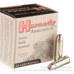 25 Rounds of .38 Spl Ammo by Hornady - 125gr JHP XTP