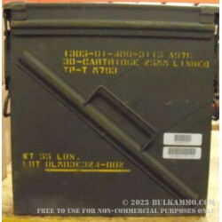 1 Surplus 25mm Ammo Can - Green 