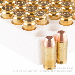 50 Rounds of .40 S&W Ammo by Corbon Performance Match - 165gr FMJ