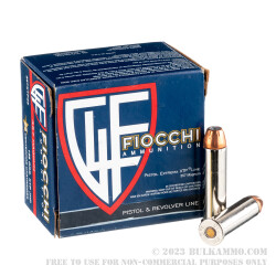 25 Rounds of .357 Mag Ammo by Fiocchi - 158gr JHP XTP