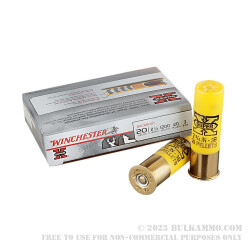 5 Rounds of 20ga Ammo by Winchester Super-X -  #3 Buck - 20 Pellet