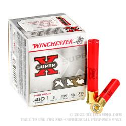 250 Rounds of .410 Ammo by Winchester Super-X - 11/16 ounce #7 1/2 shot