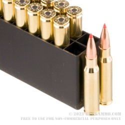 20 Rounds of .308 Win Ammo by Hornady BLACK - 168gr A-MAX