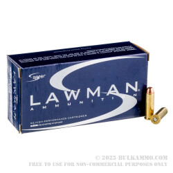 1000 Rounds of .38 Spl Ammo by Speer Lawman - 158gr TMJ