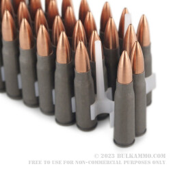40 Rounds of 7.62x39mm Ammo by Tula - 122gr FMJ