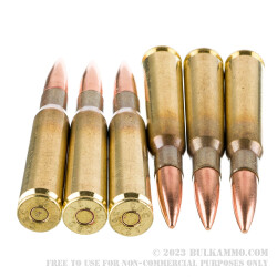 10 Rounds of 50 Cal BMG M33 Steel Core Ammo Made by Magtech - 624 gr FMJ