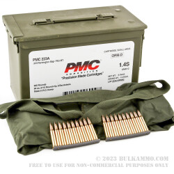 840 Rounds of .223 Ammo by PMC - Stripper Clip in Ammo Can - 55gr FMJBT