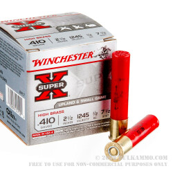 25 Rounds of .410 Ammo by Winchester Super-X - 1/2 ounce #7 1/2 shot
