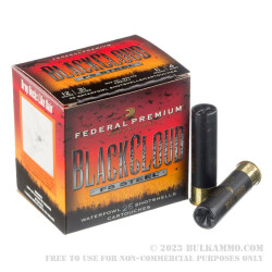 25 Rounds of 12ga Ammo by Federal Blackcloud - 3 1/2" 1 1/2 ounce #4 shot
