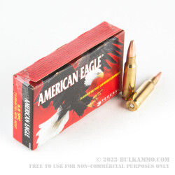 20 Rounds of 6.8 SPC Ammo by Federal American Eagle - 115gr FMJ