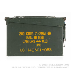 1 Surplus Mil-Spec 30 Cal M19 Green Ammo Can