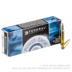 200 Rounds of .223 Ammo by Federal Power-Shok - 64gr SP
