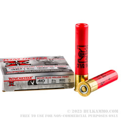5 Rounds of .410 Ammo by Winchester - 1/5 ounce HP Rifled Slug