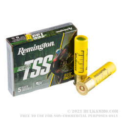 5 Rounds of 20ga Ammo by Remington Premier TSS - 1 1/2 ounce #7 shot