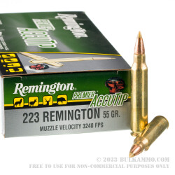 20 Rounds of .223 Ammo by Remington Premier - 55gr AccuTip-V
